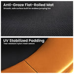 Outdoor 10ft x 15ft Oval Trampoline Reversible Rainbow Safety Pad