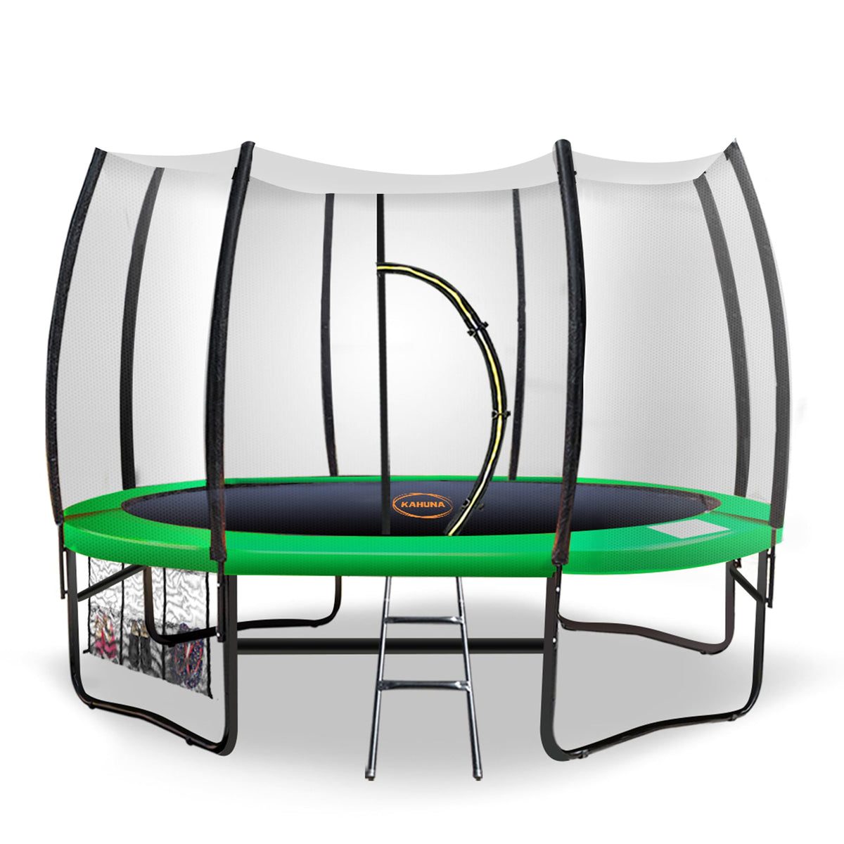 Green trampoline 1x10cm, side view