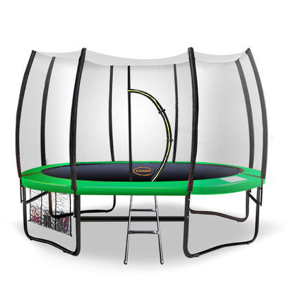 Green trampoline 1x10cm, side view