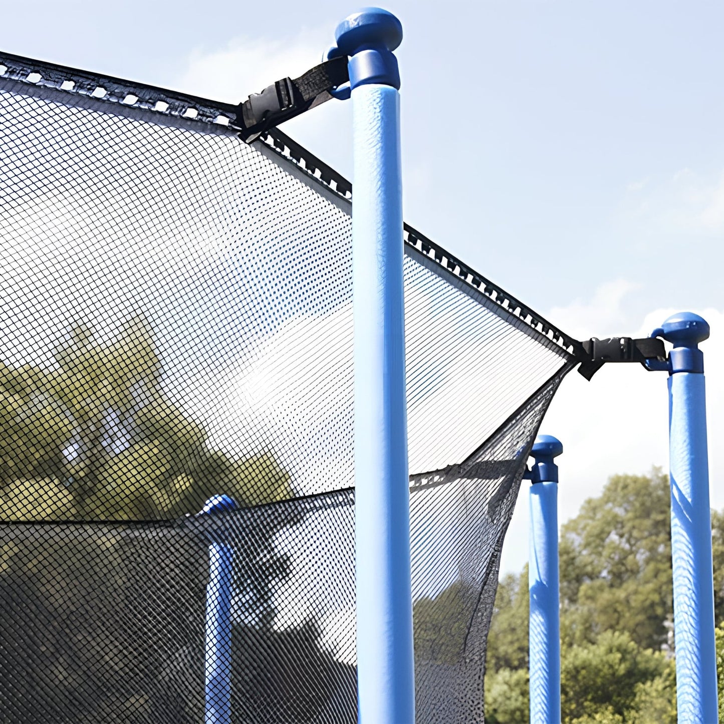 14ft Trampoline Replacement Inner Net 12 Pole | HomeAndLivin - 4