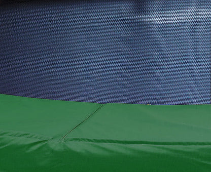 Outdoor 16ft Green Trampoline with Basketball Hoop for Kids Backyard