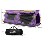 King Single Swag Camping Swags Purple