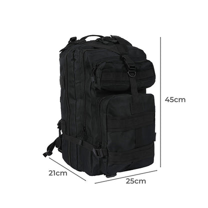 40L Military Tactical Backpack Black