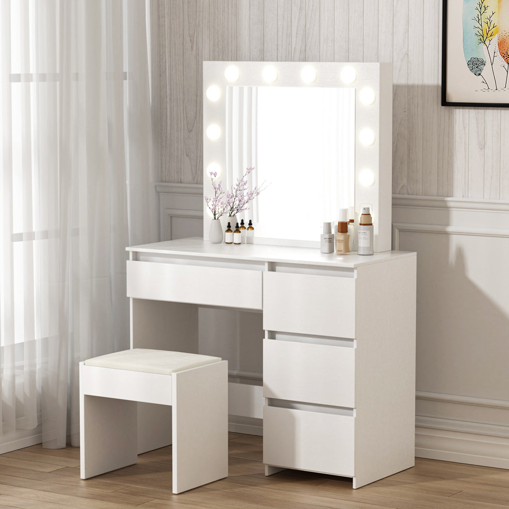 Dressing Table Vanity Set White 55x54cm