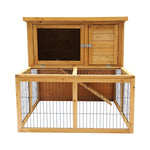 2-Storey Chicken Coop & Rabbit Hutch With Large Run