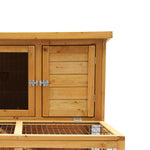 2-Storey Chicken Coop & Rabbit Hutch With Large Run