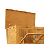 2-Storey Chicken Coop & Rabbit Hutch With Large Run