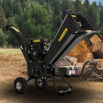 Ducar K70 7HP Wood Chipper Shredder Mulcher Grinder Petrol Black Garden