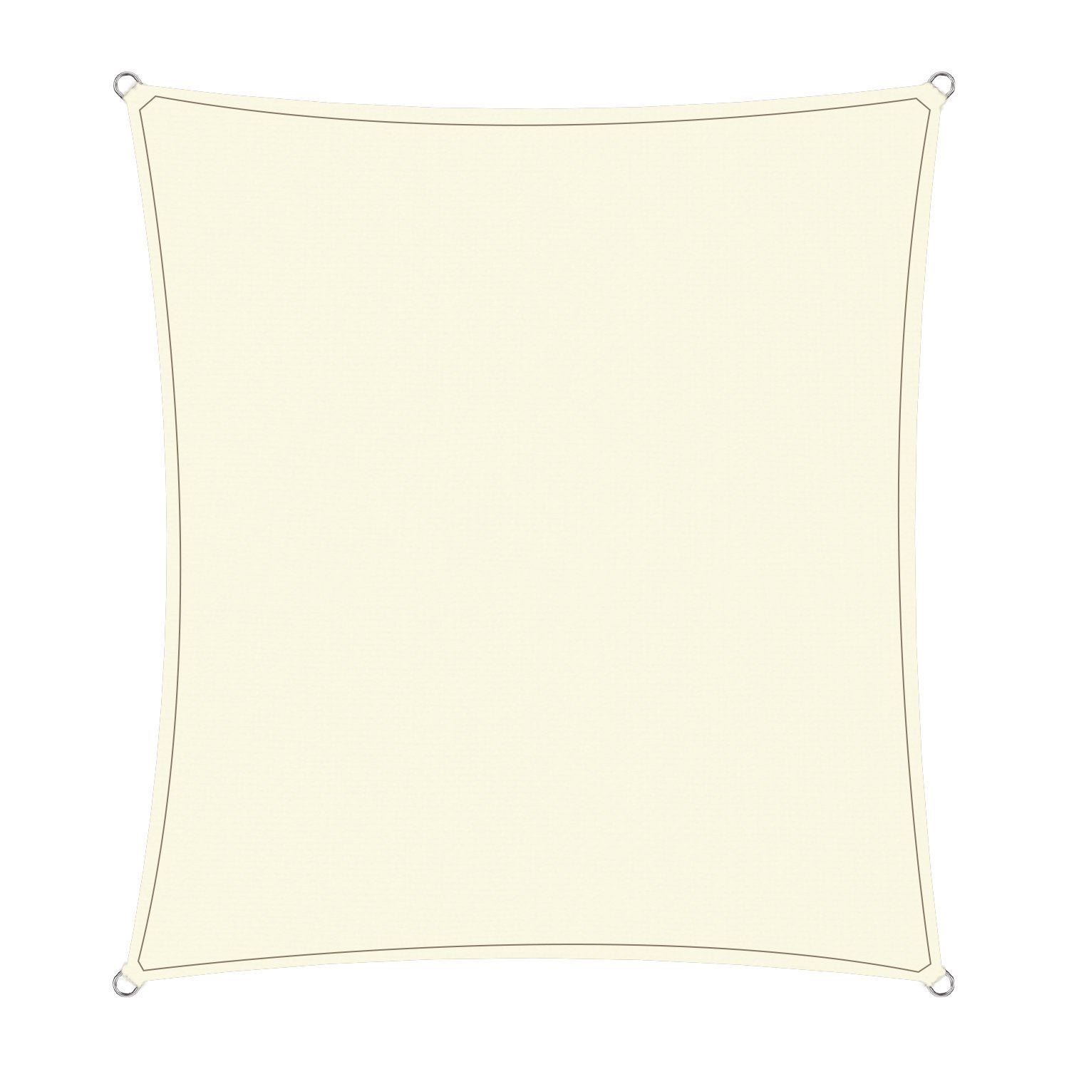 Waterproof 160GSM Outdoor Sun Shade Sail Canopy Cream 2 x 2.5m