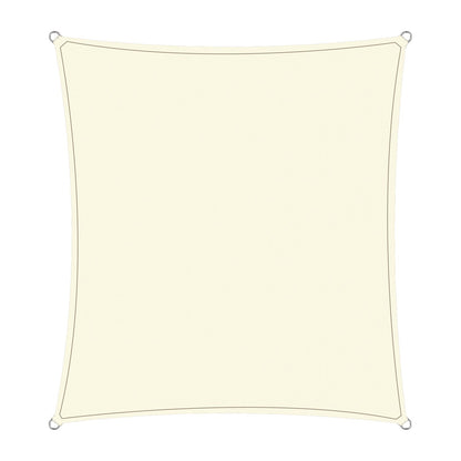 Waterproof 160GSM Outdoor Sun Shade Sail Canopy Cream 2 x 2.5m
