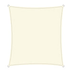Waterproof 160GSM Outdoor Sun Shade Sail Canopy Cream Square 6 x 6m