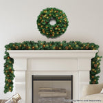 61cm Glow Christmas Wreath