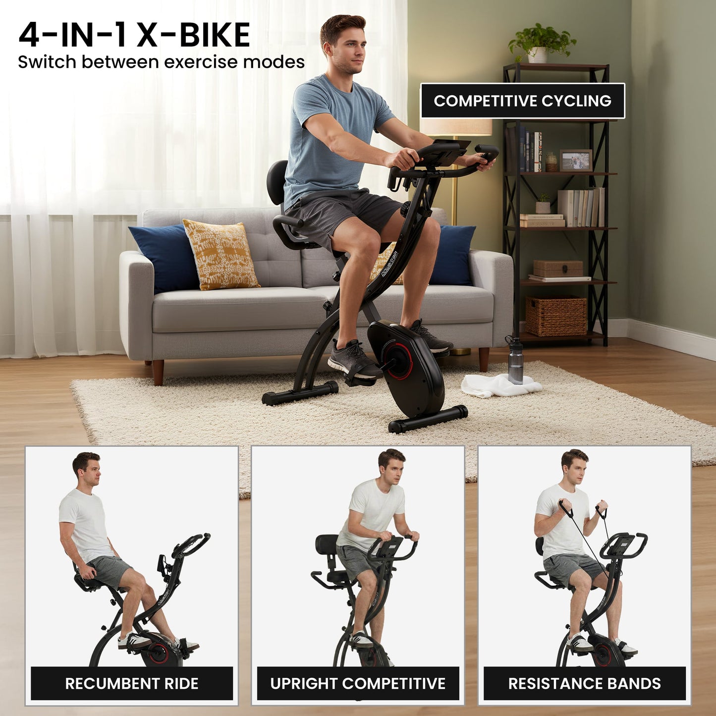 Foldable X Bike Trainer 23x27cm