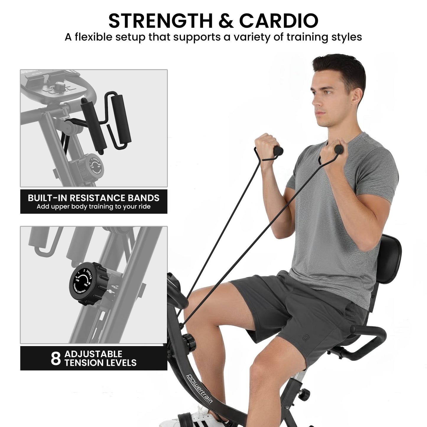 Foldable X Bike Trainer 23x27cm