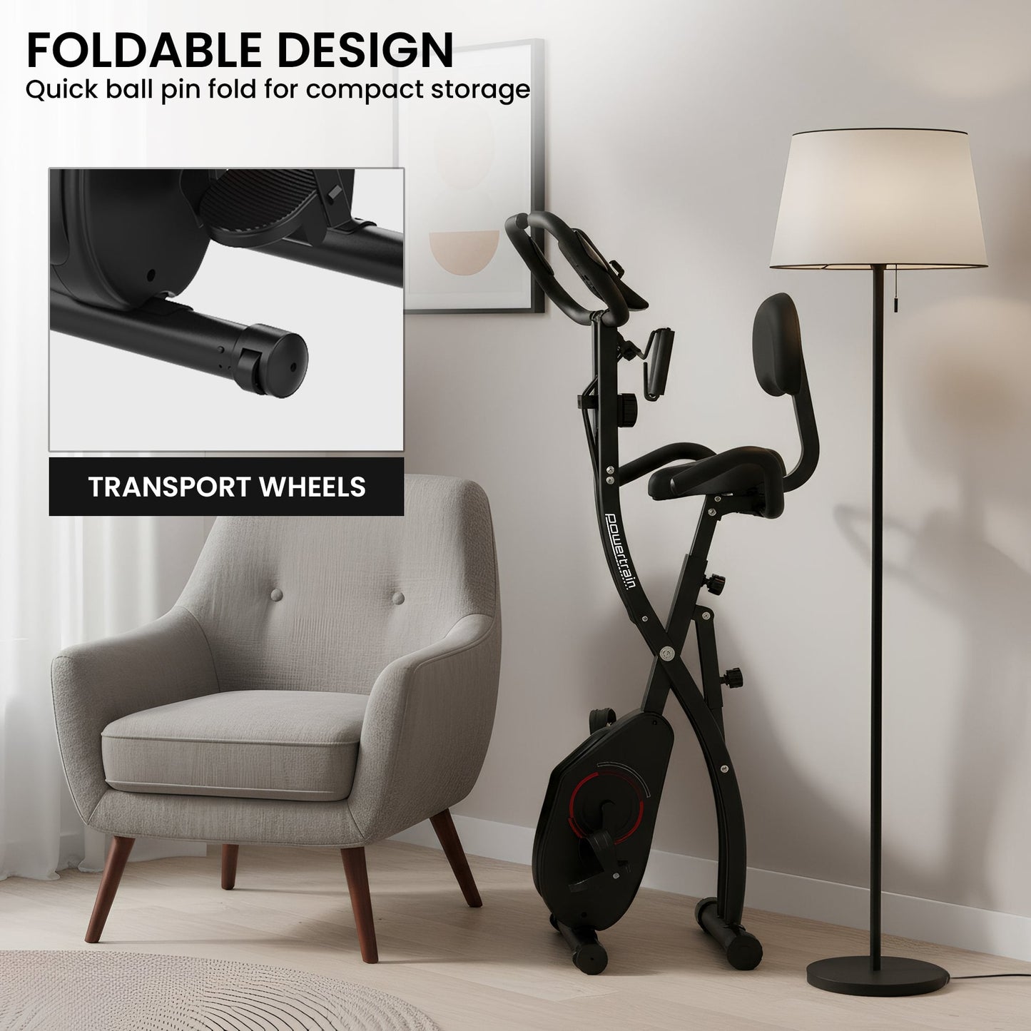 Foldable X Bike Trainer 23x27cm
