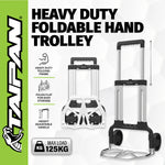 125KG Foldable Hand Trolley Aluminium Frame Height Adjustable Handle