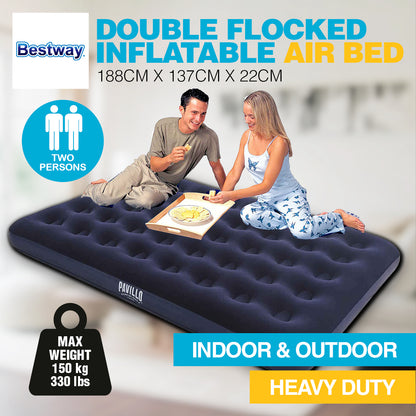Double Inflatable Air Bed Heavy Duty Durable Camping