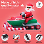 3.65m Santa & Jet Ski Built-In Blower Bright LED Lighting