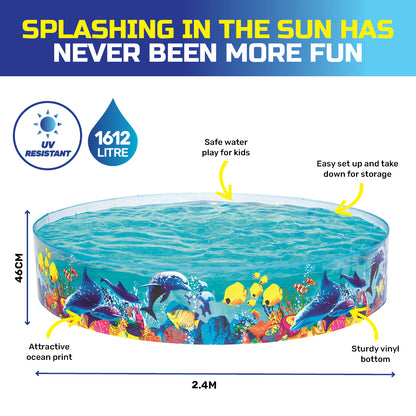 Kids Above Ground Pool Ocean Life Design 1612 Litre