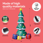 1.8m Self Inflatable LED Tree With Presents