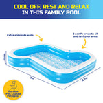 Inflatable Sunsational Family Pool Mosaic Printed Base 1207L