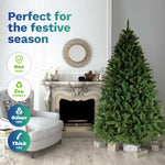 1.8m Pine Christmas Tree 550 Tips Full Figured Easy Assembly