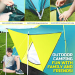 Tent 3 Person UV Protected Double Layered Carry Bag Pegs 2.1m