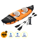 Lite-Rapid 2 Person Kayak Oars Hand Pump Fins Inflatable