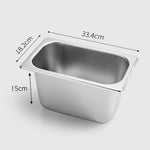 Gastronorm GN Pan Full Size 1/3 GN Pan 15cm Deep Stainless Steel Tray