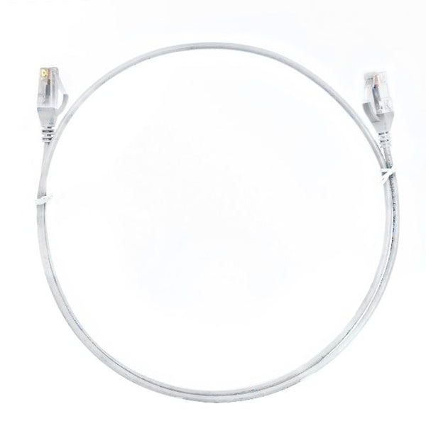  1m Cat 6 Ultra Thin Ethernet Network Cable- white