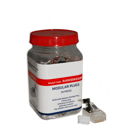  23AWG Shielded Crimp Plug 50 Pack