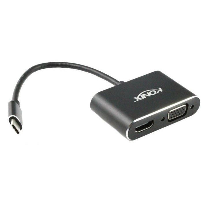 USB 3.1 Type-C Male to VGA & HDMI® Converter | 20cm 
