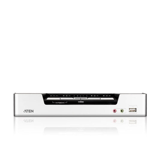 4-port switch with a 2-port USB 2.0 hub