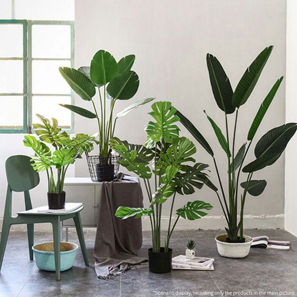  160cm Artificial Green Indoor Traveler Banana Fake Decoration Tree Flower Pot Plant