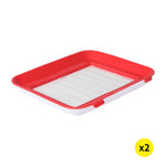 Food Containers Preservation Tray Storage Set Organizer Reusable Kitchen x2