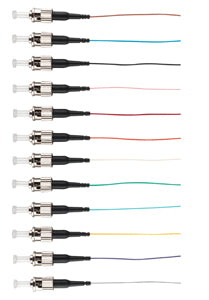 12 Pack Rainbow OM3 Multimode Pigtails