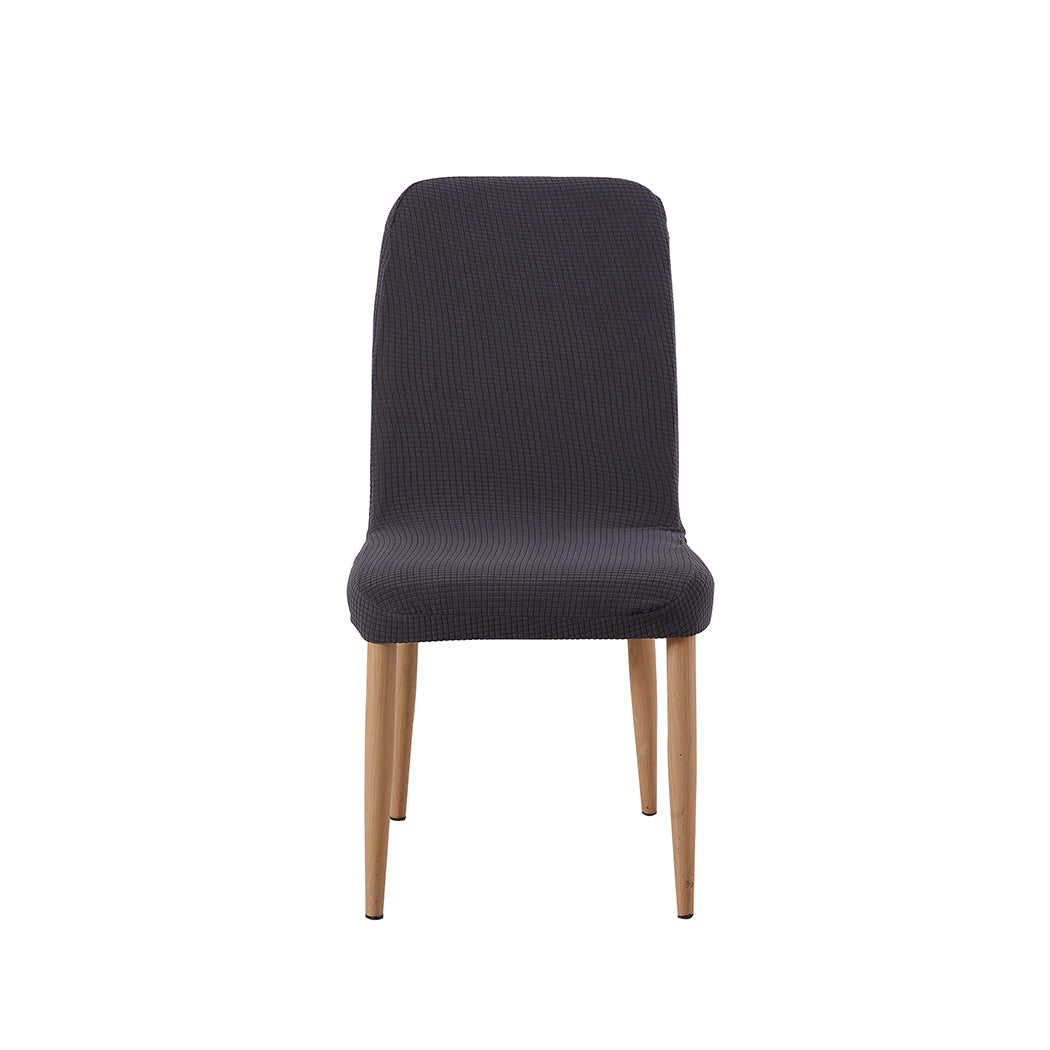 2x Dining Chair Covers Spandex Cover Removable Slipcover Banquet Party Charcoal