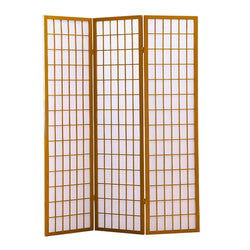3 Panel Free Standing Foldable  Room Divider Privacy Screen  Wood Frame