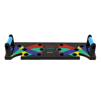 9 in1 Push Up Board Yoga Bands Fitness Workout Train Gym Exercise Pushup Stands
