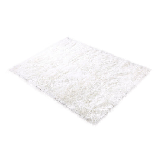 Floor Rugs Sheepskin Shaggy Rug Area Carpet Bedroom Living Room Mat 160X230 White