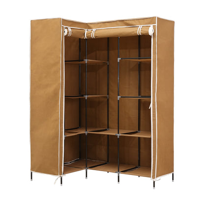 Portable Wardrobe Clothes Closet Storage Cabinet Organizer With Shelves
