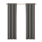 Blockout Curtain Blackout Curtains Eyelet Room 102x160cm Charcoal