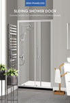 Bath Shower Enclosure Screen Seal Strip Glass Shower Door 1200x1900mm