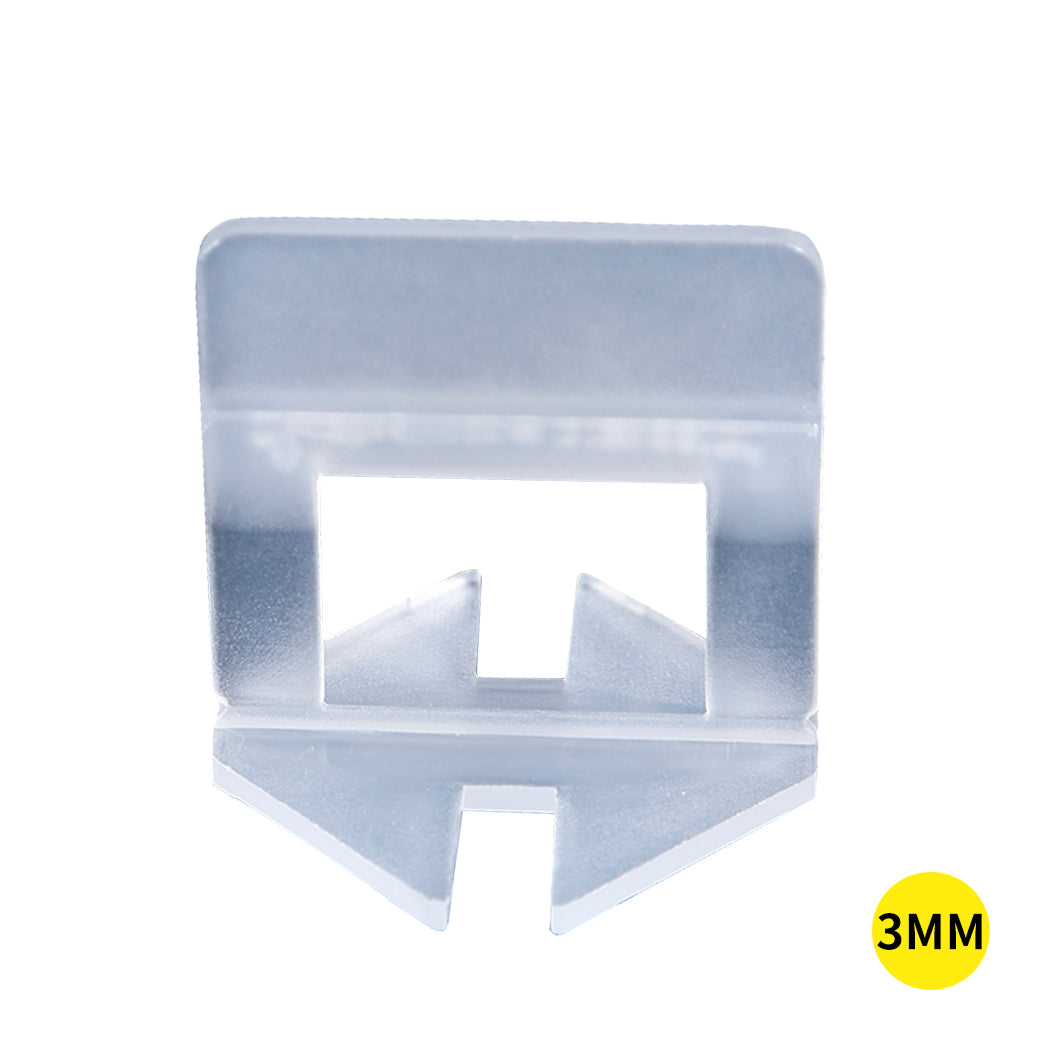 600x 3MM Tile Leveling System Clips Levelling Spacer Tiling Tool Floor Wall