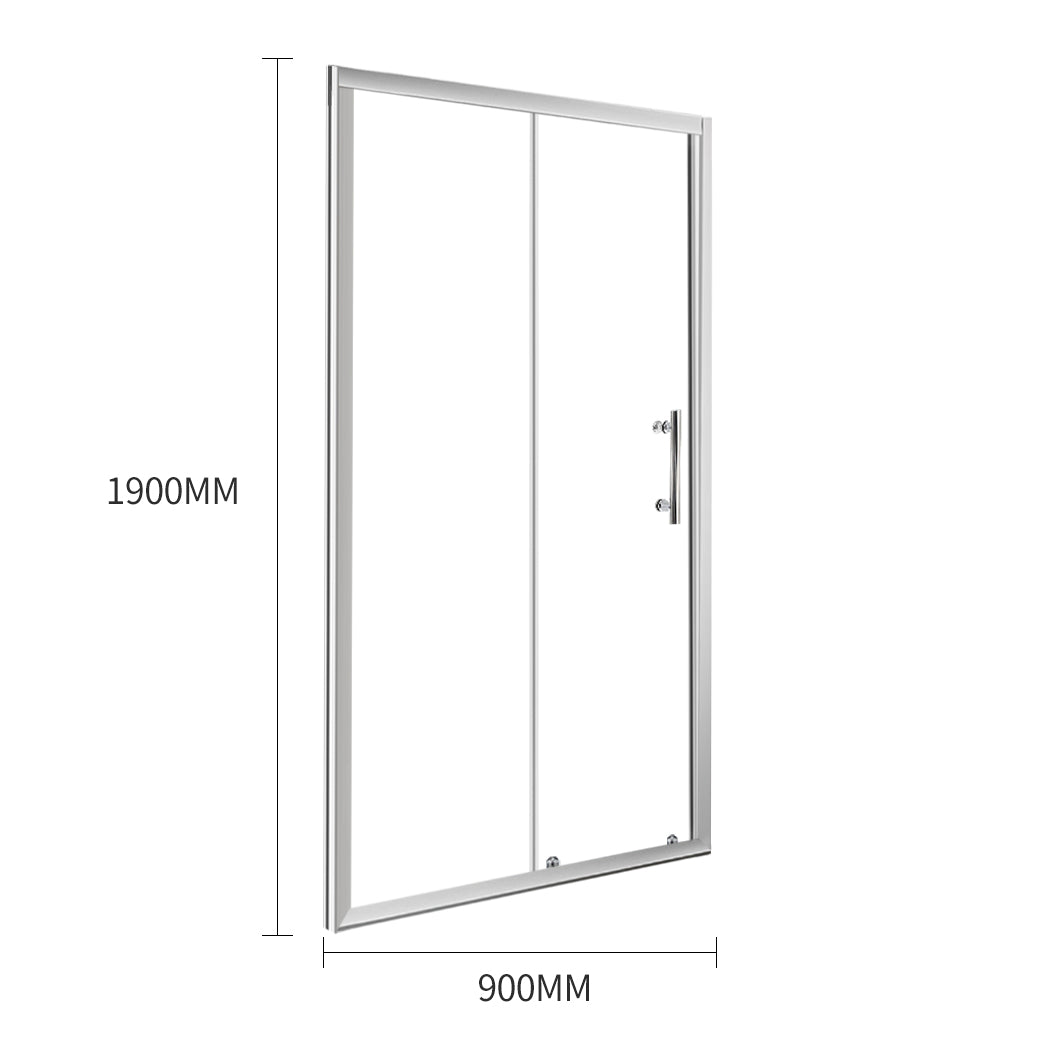 Bath Shower Enclosure Screen Seal Strip Glass Shower Door 900x1900mm