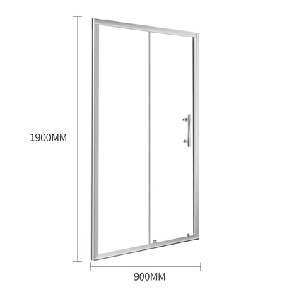 Bath Shower Enclosure Screen Seal Strip Glass Shower Door 900x1900mm