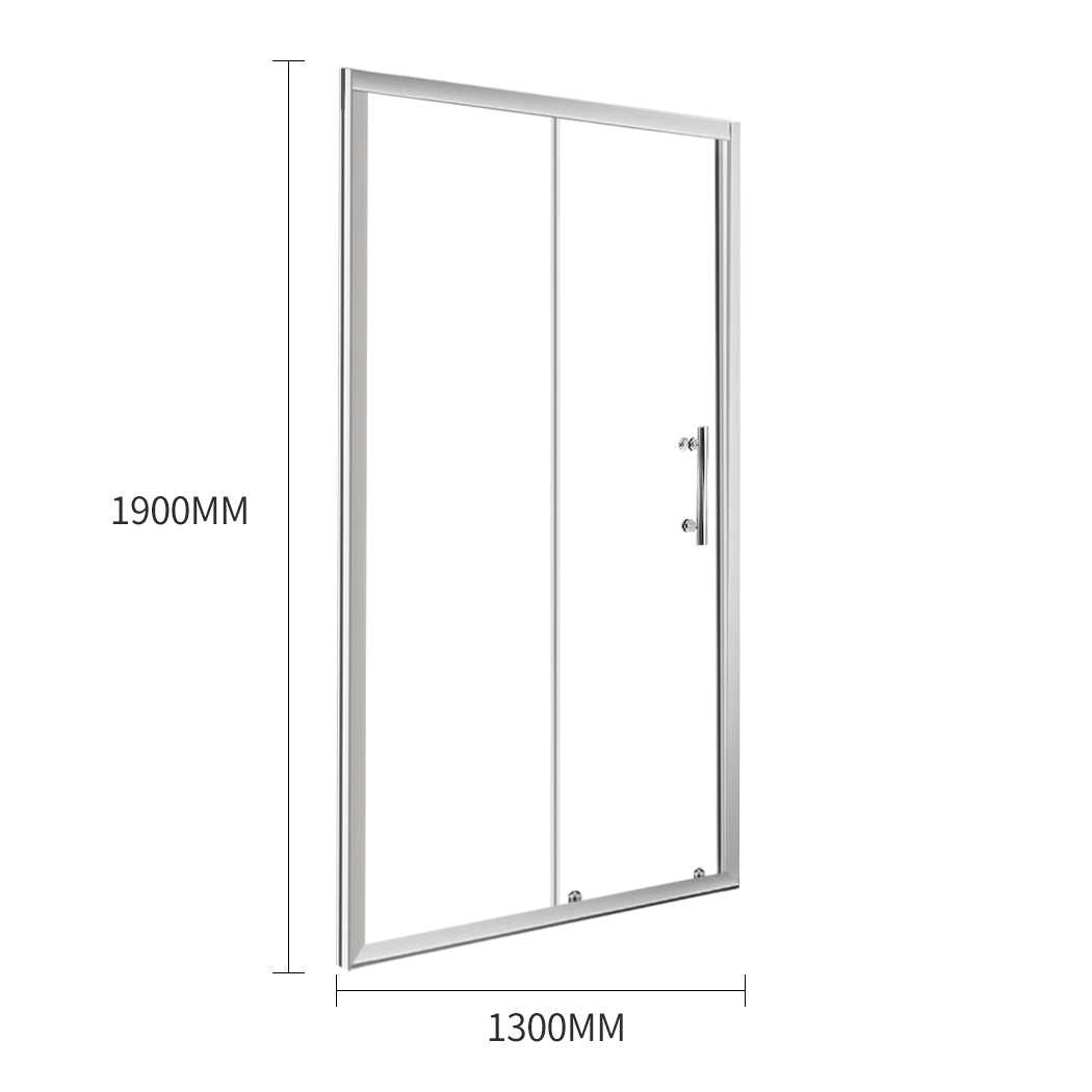 Bath Shower Enclosure Screen Seal Strip Glass Shower Door 1300x1900mm