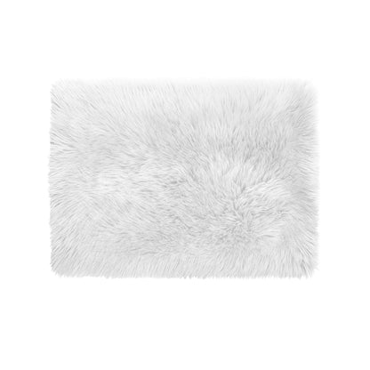 Floor Rugs Sheepskin Shaggy Rug Area Carpet Bedroom Living Room Mat 160X230 White