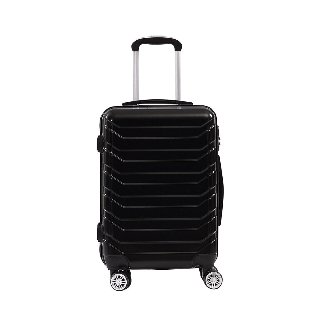 Navy Blue 3 Pcs ABS PC Luggage Set