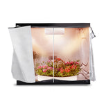 Garden Hydroponics Grow Room Tent Reflective Aluminum Oxford Cloth 120x120cm